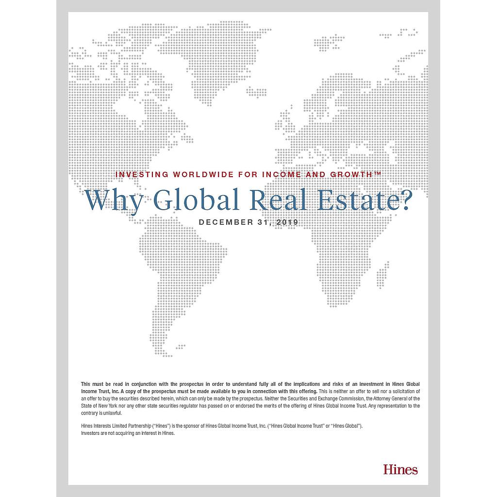 Why Global Real Estate Brochure - RIA 5/21
